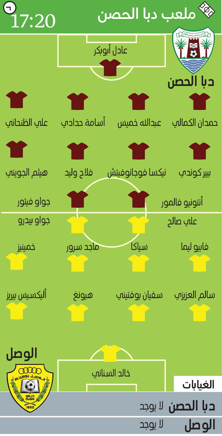 مباراة بني ياس والنصر